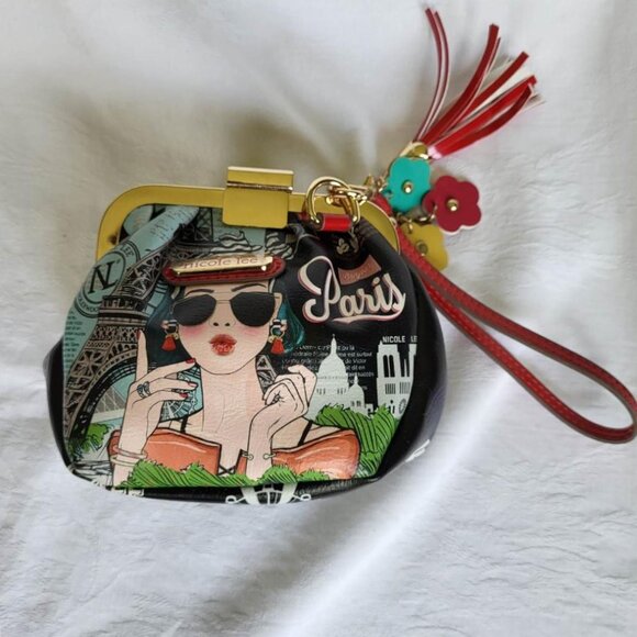 Nicole Lee mini  coin purse wristlet - Picture 1 of 11